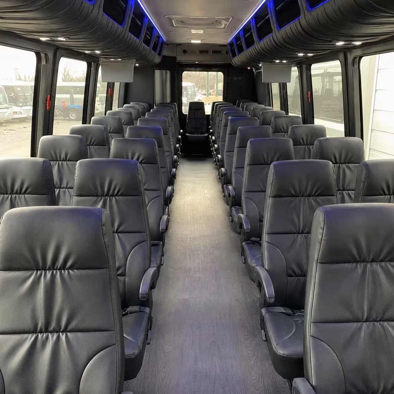 28 passenger minibus inside