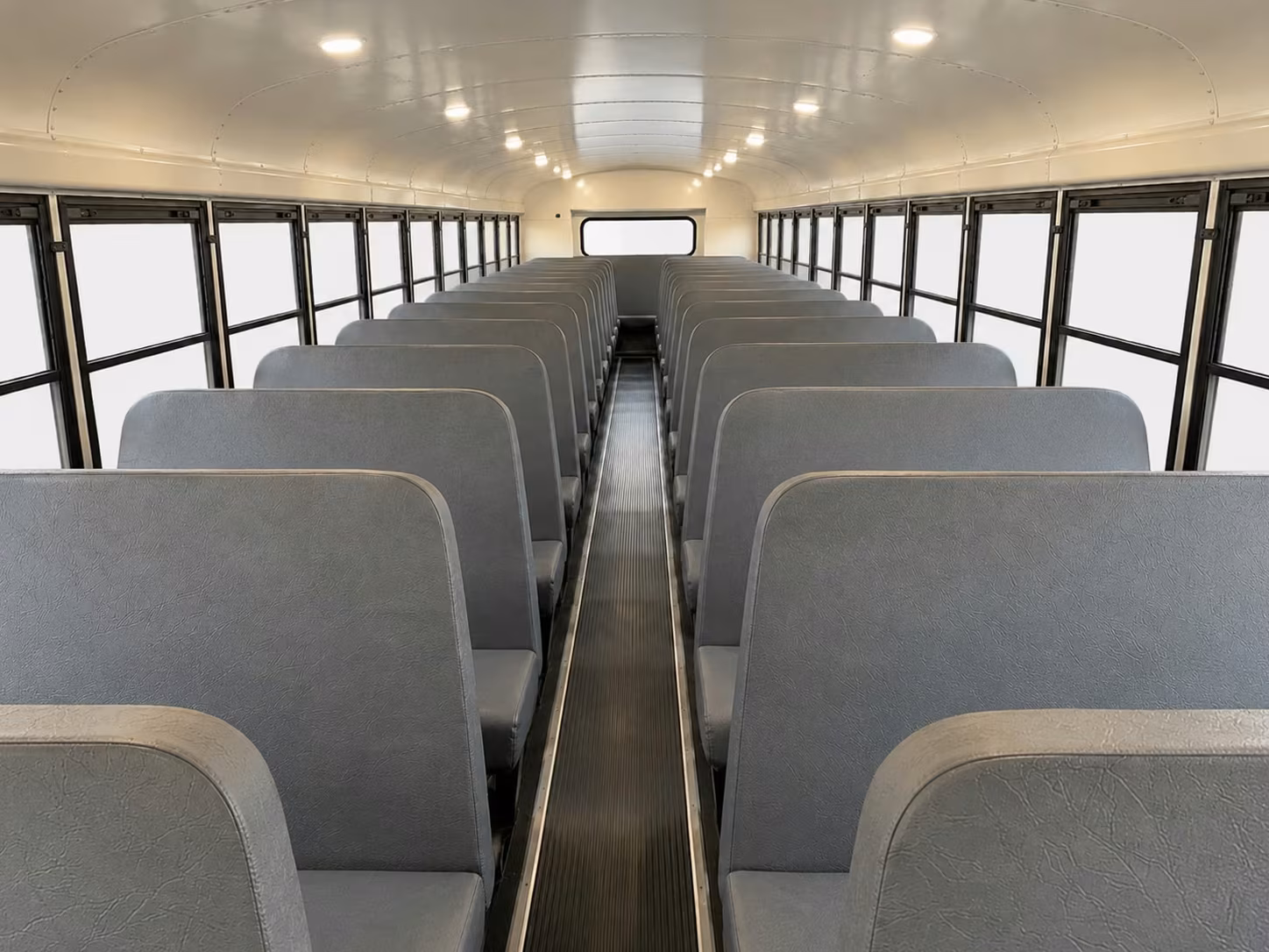 school bus inside