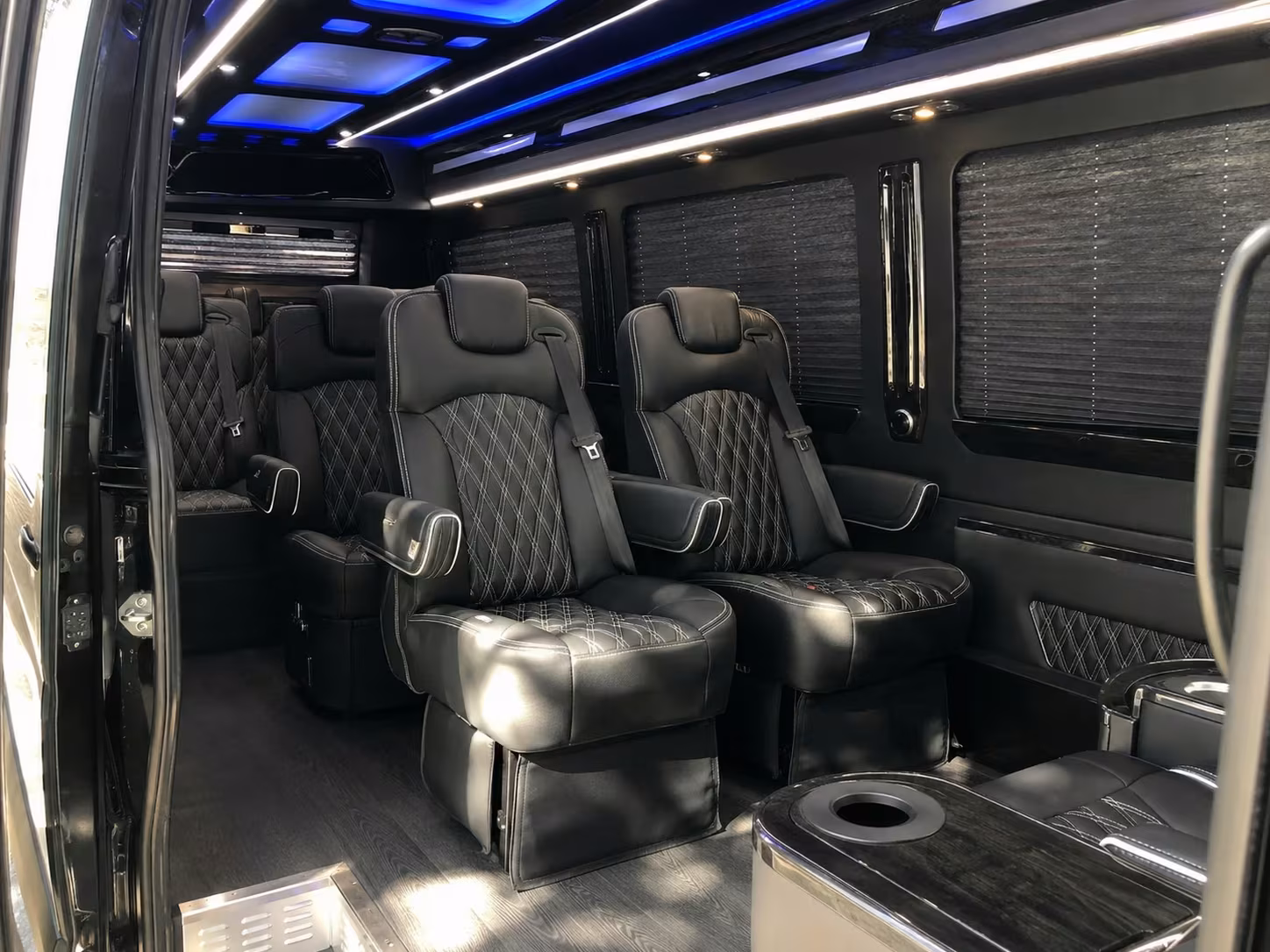 sprinter van with driver inside