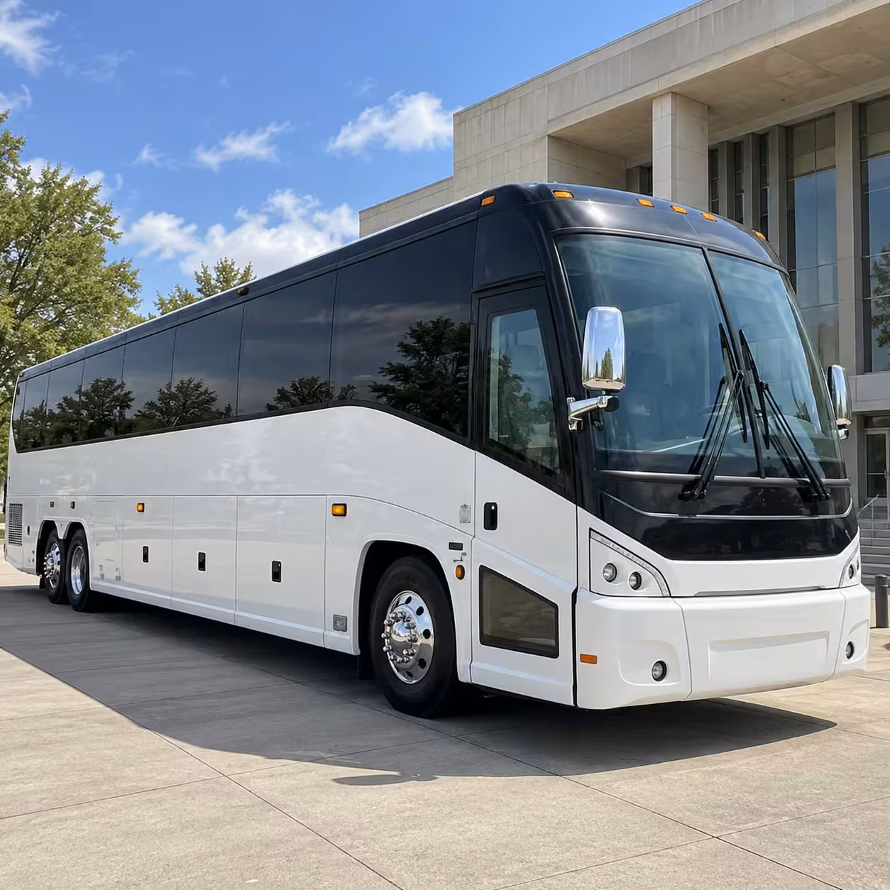 tustin wedding shuttle buses between hotels and venues